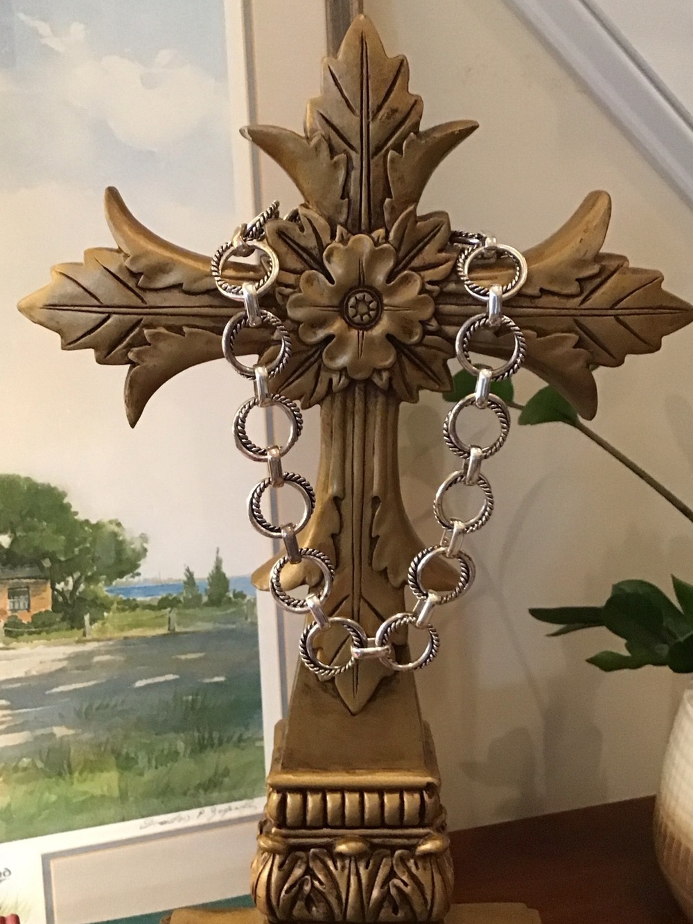 Ralph Lauren silver link necklace